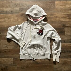 Disney Cream Zipper Hooded Jacket